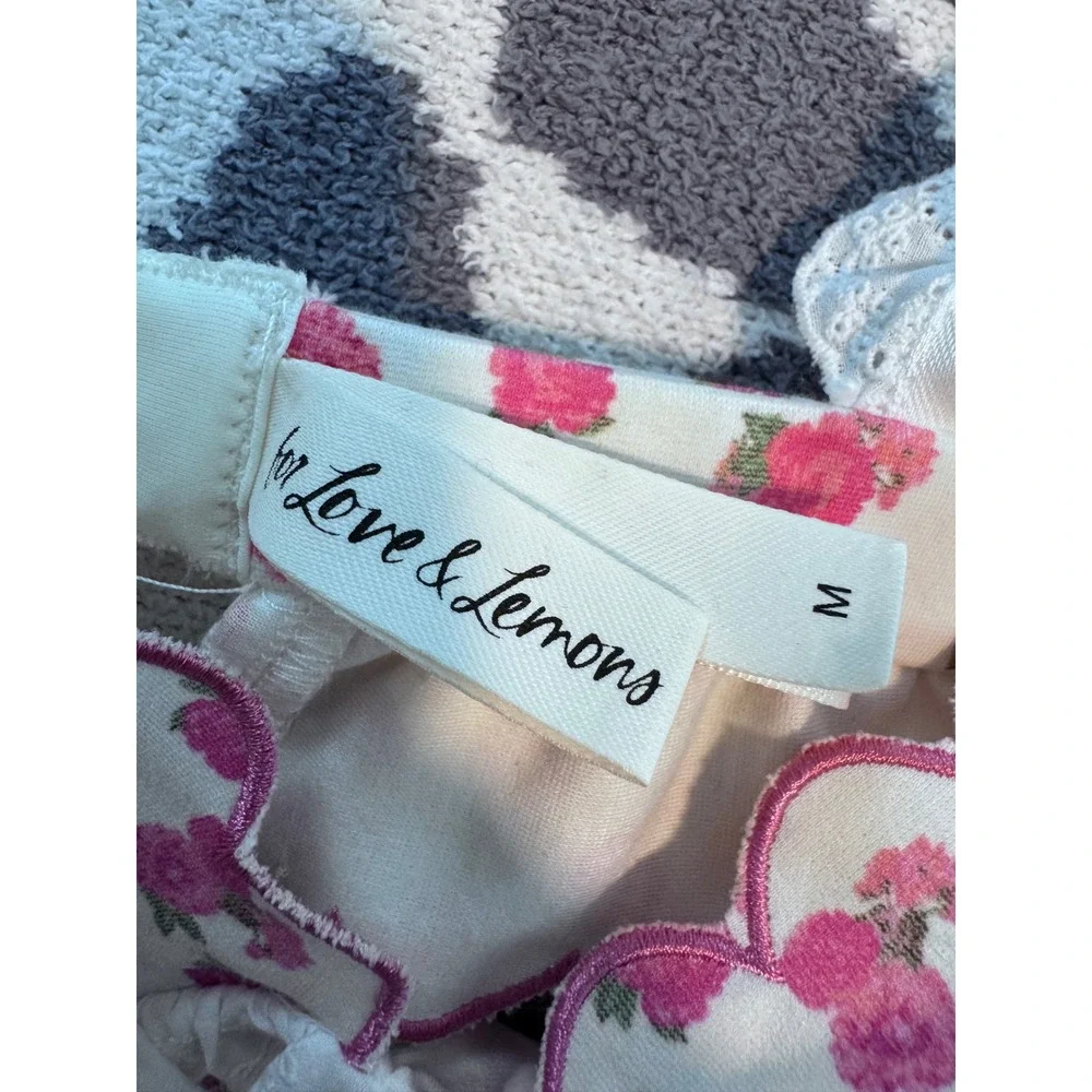 For Love and Lemons Baby Blooms Triangle Bralette Size Medium‎